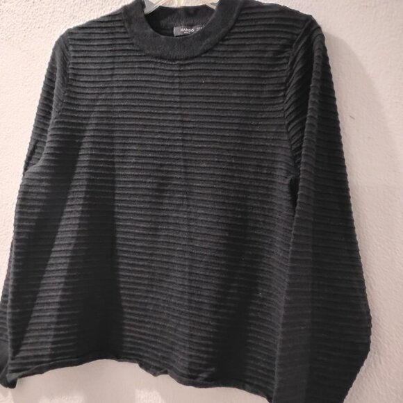 Mango-S- RELIEVER IN COTTON KNIT-BLACK TOP - Picture 2 of 5